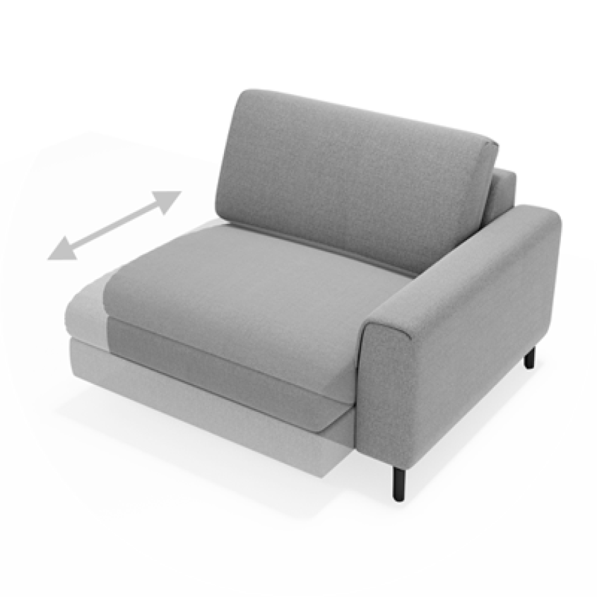 Регулировка глубины сидения