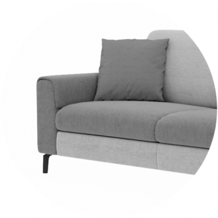 Несколько тканей на одной модели и контрастный шов