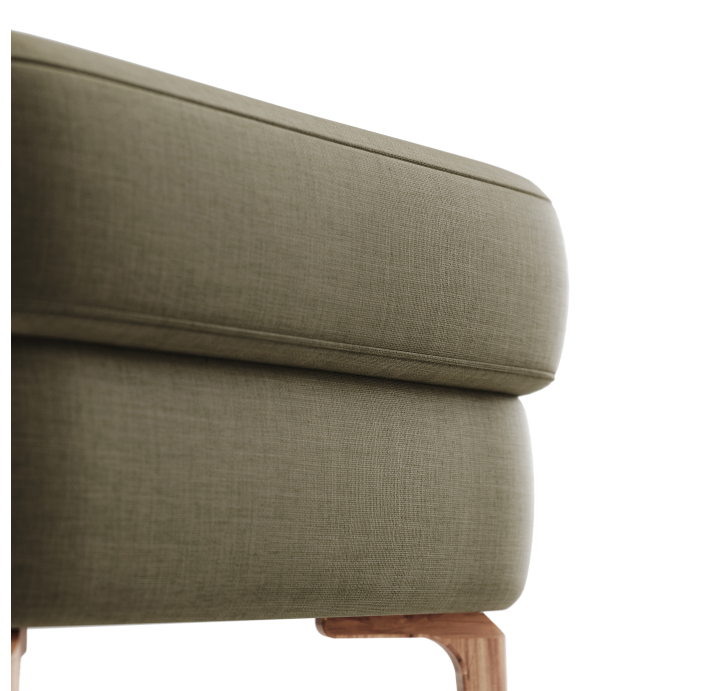 Пуф ADORA ADORA 60X60X60 см. CAMINO OLIVE (ROM01640)