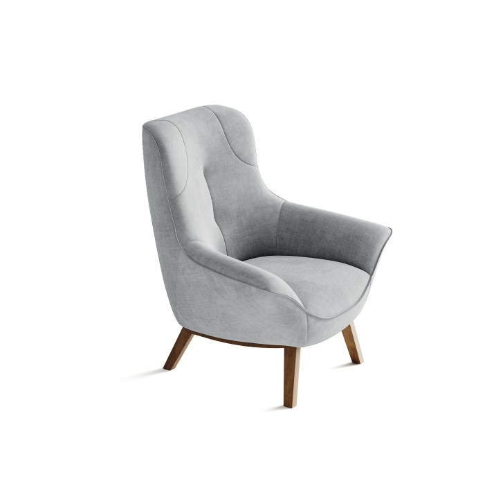 Кресло RICO KING 89/53/CAMINO PERLE/-/Matching Stitching/P625 (Oak)/