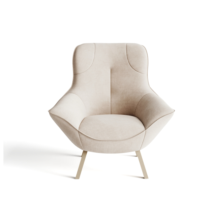 Кресло RICO KING 89/53/CAMINO CREAM/-/15-GREGE/P626 (Chocolat)/