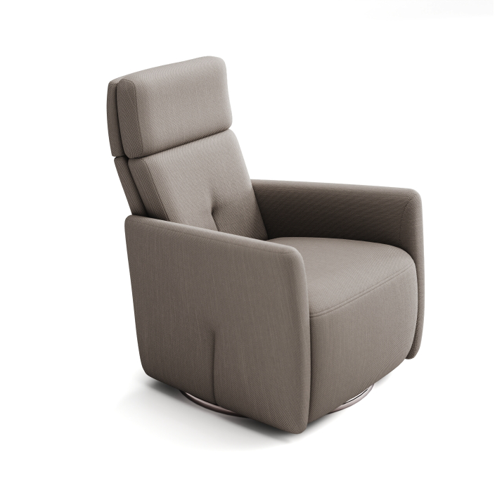 Кресло ALVA PRINCE 88/57/NEVIO CARBON/DYNASPRING/В цвет ткани/P998/E