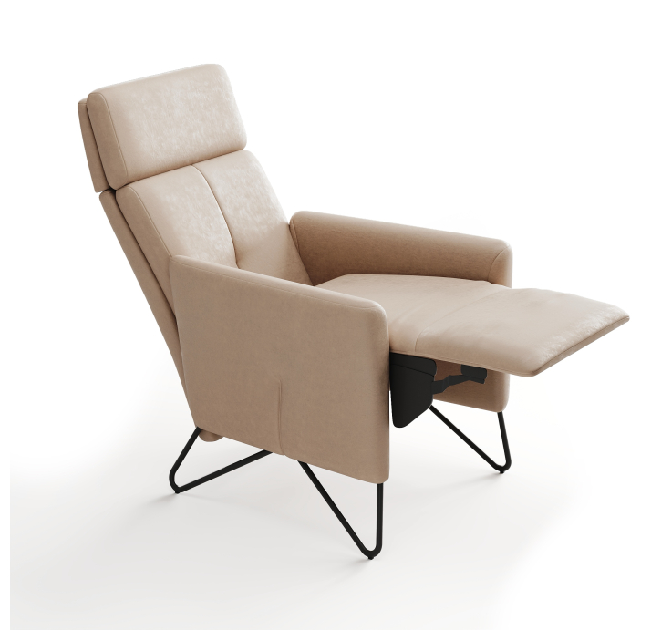 Кресло ALVA M 68/52/TOGO GREGE/DYNASPRING/Matching Stitching/P821/M-Relax,E