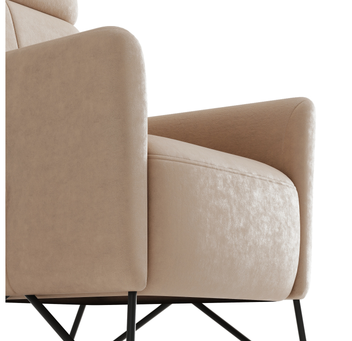 Кресло ALVA M 68/52/TOGO GREGE/DYNASPRING/Matching Stitching/P821/M-Relax,E