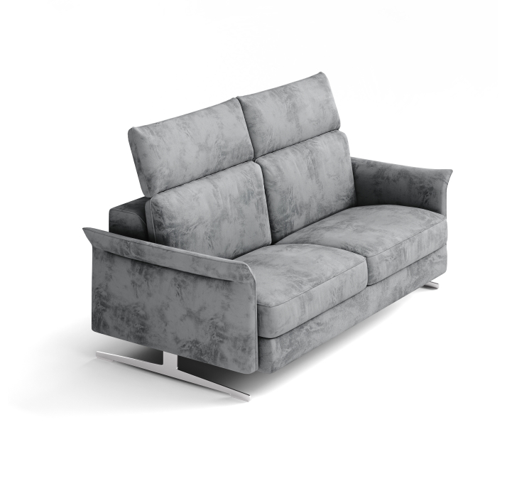 Диван ADORA C103-200-103C/54/DIVA GRAPHITE/BULTEX/В цвет ткани/01BR BRUSHED/E,E