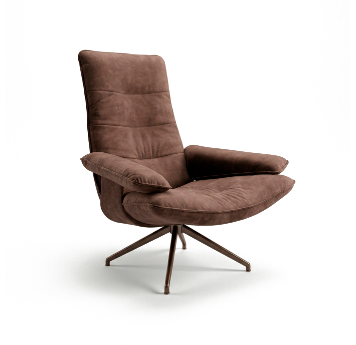 Кресло YOGA KING B107B/DIVA CHOCOLAT/FORMATEX/Matching Stitching/P829 (Taupe)/