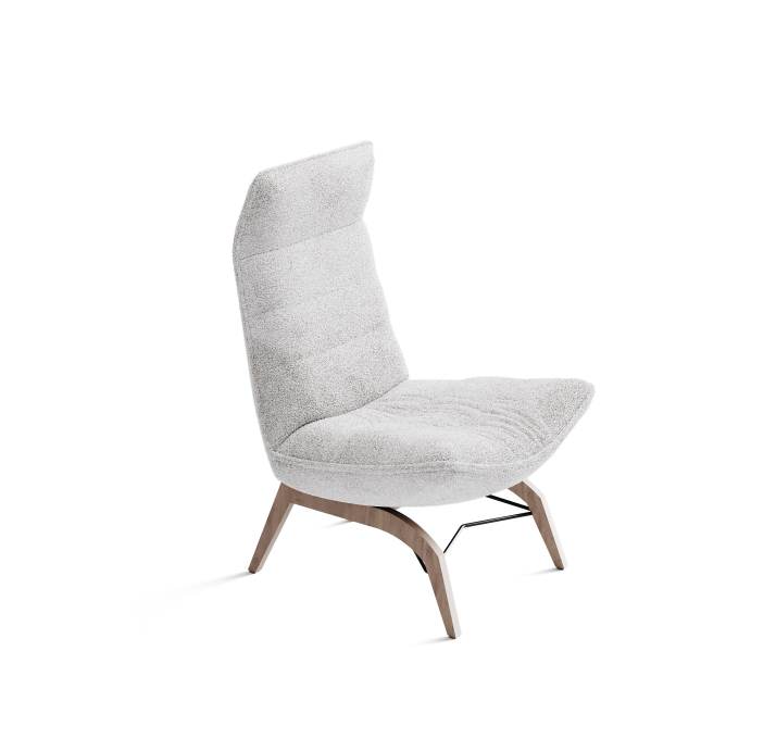 Кресло YOGA KING 92/53/VIVA OFFWHITE/FORMATEX/Matching Stitching/P744 (Oak)/