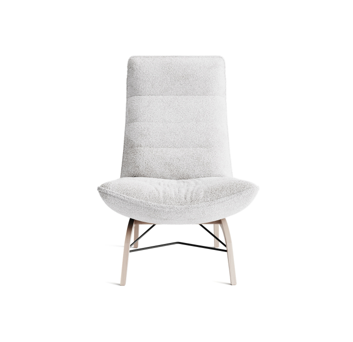 Кресло YOGA KING 92/53/VIVA OFFWHITE/FORMATEX/Matching Stitching/P744 (Oak)/