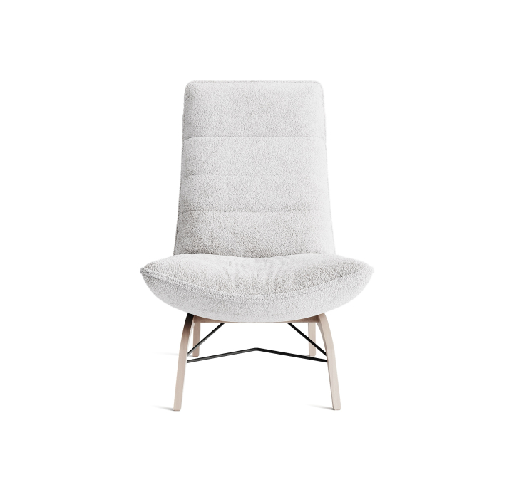 Кресло YOGA KING 92/53/VIVA OFFWHITE/FORMATEX/Matching Stitching/P744 (Oak)/