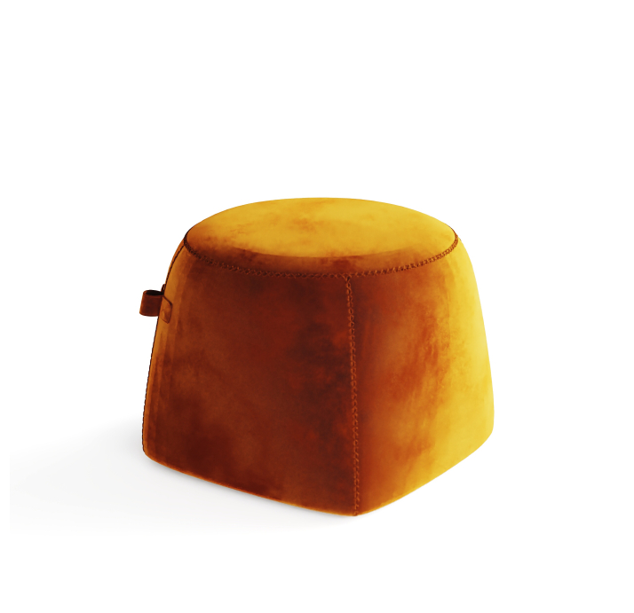 Пуф VANNI VANNI 50X50X39 см. VELLUTI WHISKY (ROM01203)