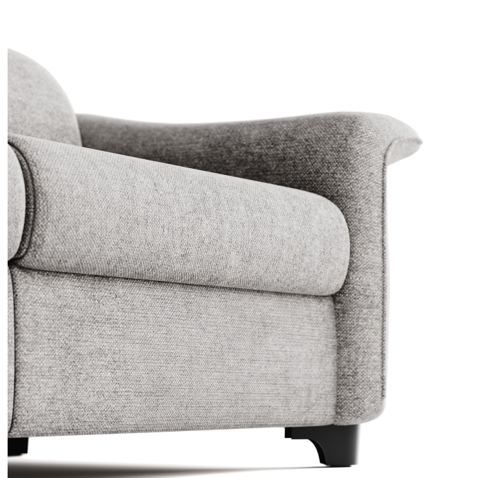 Диван GALAXIO B100-200-100B/55/ESCANA GRAPHITE/FORMATEX/GREG/SeOn/LO