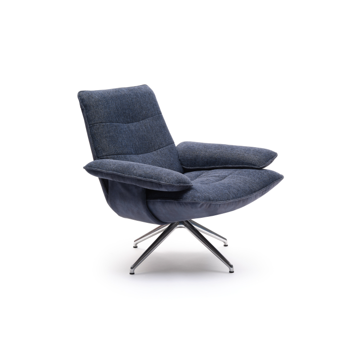 Кресло YOGA QUEEN B107B/53/ESCANA MARINE/SAMBIA MARINE/P757 (Polished)/