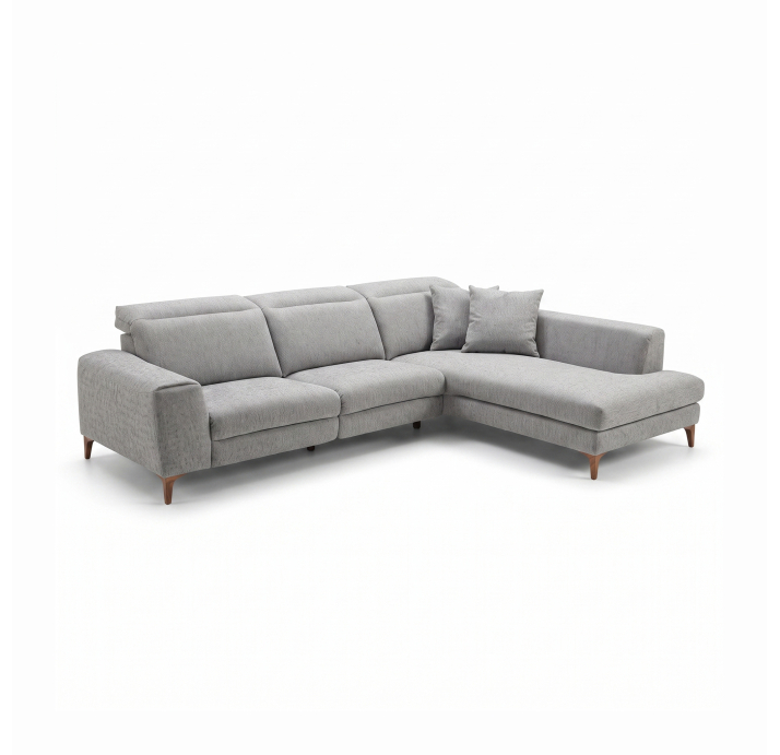 Диван DONATO B110-300-220S/TONIQUE GREY/VISCOTEX/02 OAK/E,Z,MR,E,E