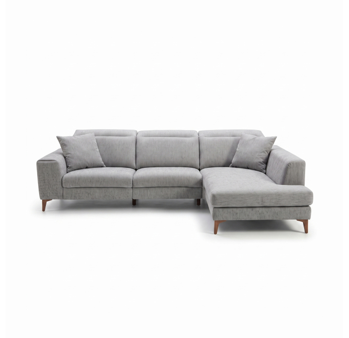 Диван DONATO B110-300-220S/TONIQUE GREY/VISCOTEX/02 OAK/E,Z,MR,E,E
