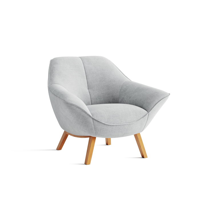 Кресло RICO QUEEN 89/53/CAMINO PERLE/-/Matching Stitching/P625 (Oak)/