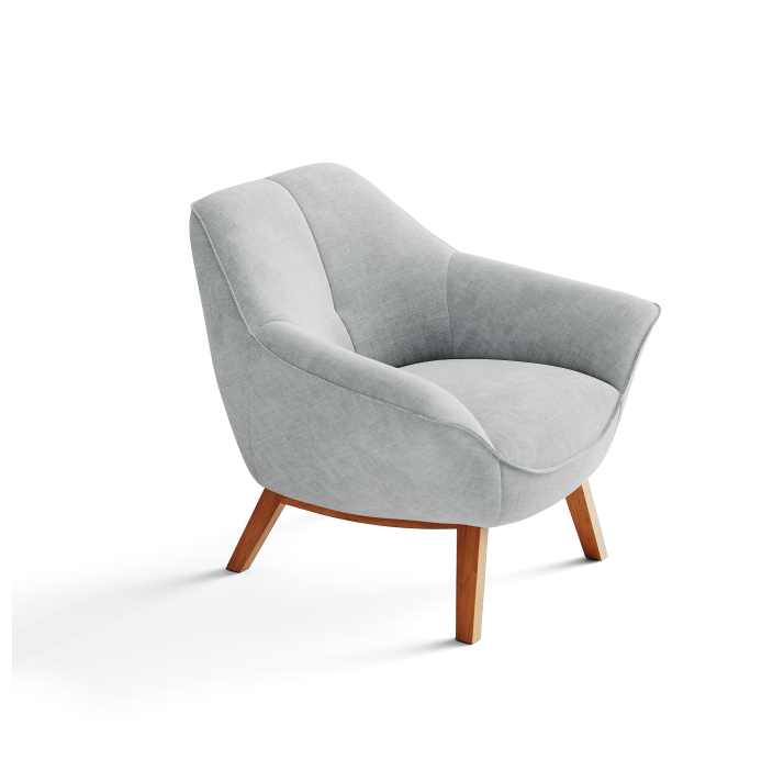 Кресло RICO QUEEN 89/53/CAMINO PERLE/-/Matching Stitching/P625 (Oak)/