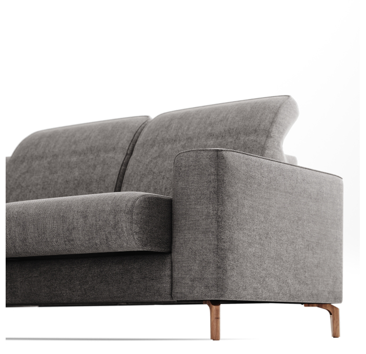 Диван TRITON B100-280-240B/58/ESCANA GRAPHITE/BULTEX/P514/R,V