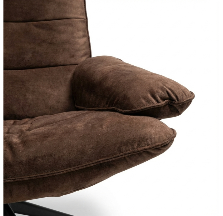 Кресло YOGA KING 107/DIVA CHOCOLAT/P752 (Black)/