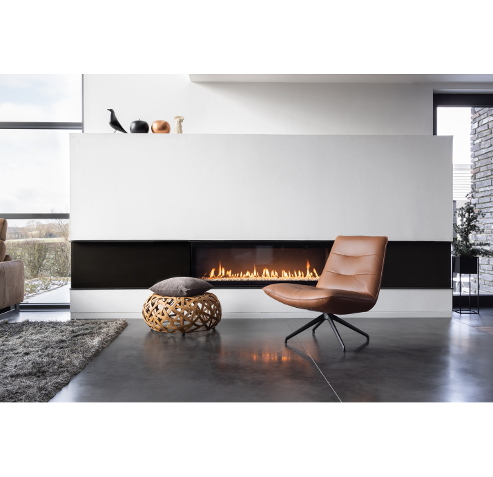 Кресло YOGA PRINCESS 74/53/MONTANA COGNAC/BULTEX/В цвет ткани/P752 (Black)/