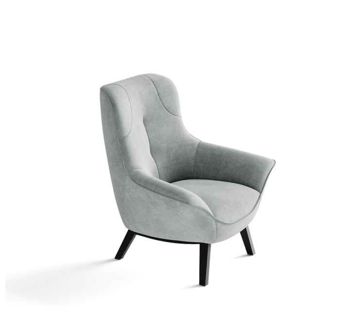 Кресло RICO KING 89/53/CAMINO PERLE/-/Matching Stitching/P626 (Chocolat)/