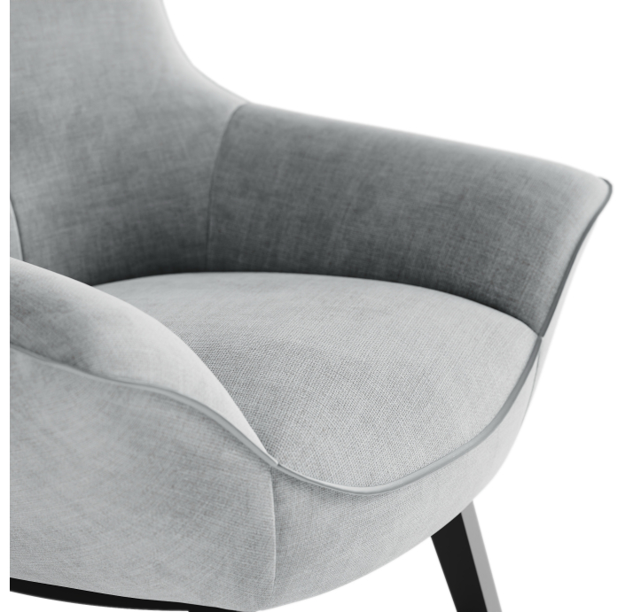 Кресло RICO KING 89/53/CAMINO PERLE/-/Matching Stitching/P626 (Chocolat)/