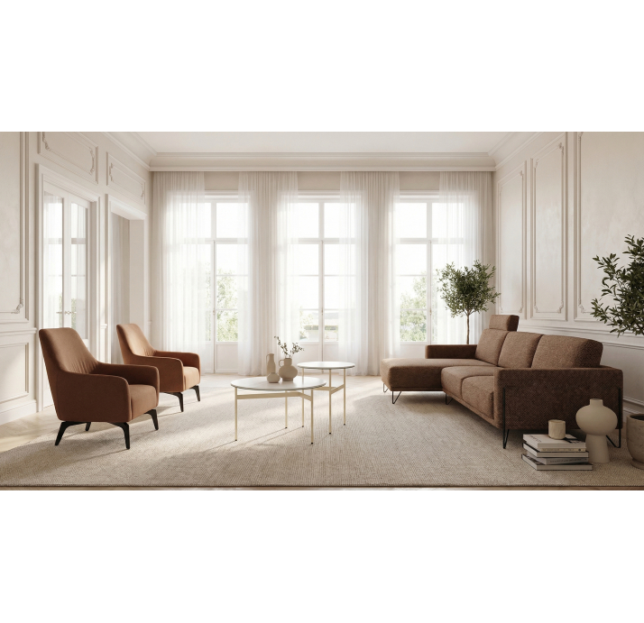 Стол журнальный THINNEST COFFEE TABLE PNA REVE DE REY PERLA  65X65X42 СМ. (NRM00107)