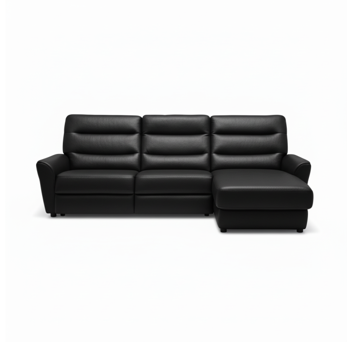 Диван MAURIAC B91-280-148L/52/MONTANA BLACK/BIOFLEX/встроенные/R,R,E,Z