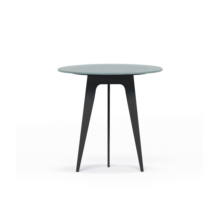 Стол приставной LINUS SIDE TABLE BLACK BETON 51X60X55 СМ. (NRM00121)