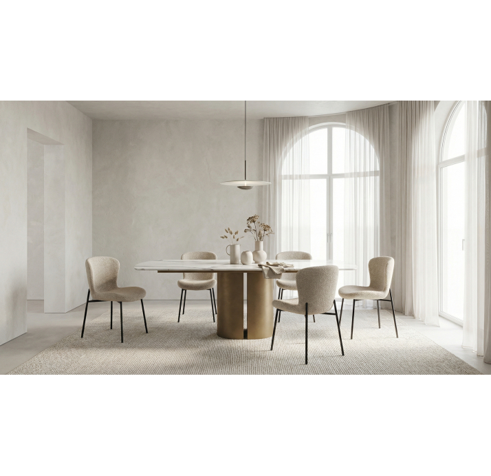 Стол обеденный CRESCEND DINING TABLE CRESCEND BGRY MICHELANGELO 200X100X75 СМ. (NRM00163)