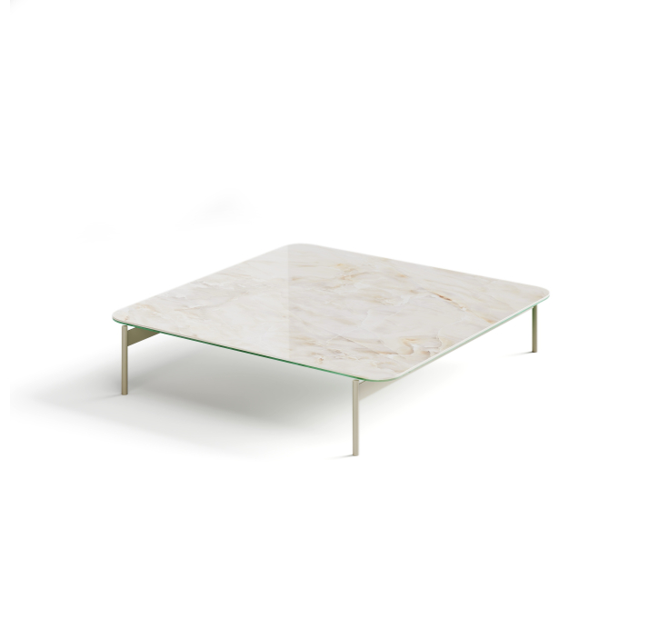 Стол журнальный SQUARE COFFEE TABLE PNA REVE DE REY PERLA  100X100X30 СМ. (NRM00201)