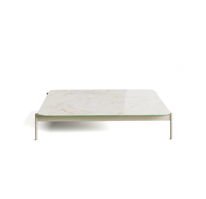 Стол журнальный SQUARE COFFEE TABLE PNA REVE DE REY PERLA  100X100X30 СМ. (NRM00201)