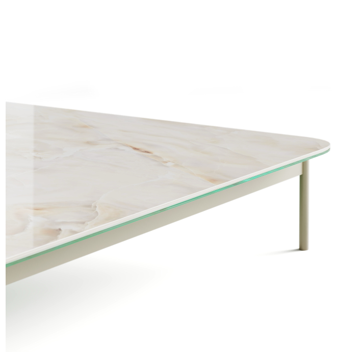 Стол журнальный SQUARE COFFEE TABLE PNA REVE DE REY PERLA  100X100X30 СМ. (NRM00201)