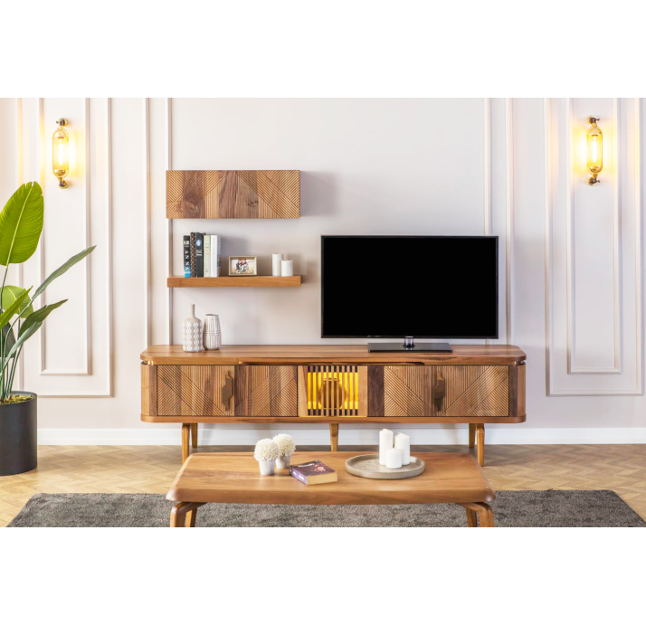 Шкаф настенный RONDA BOX WALNUT WALNUT 80X25X25 СМ. (NRM00027)