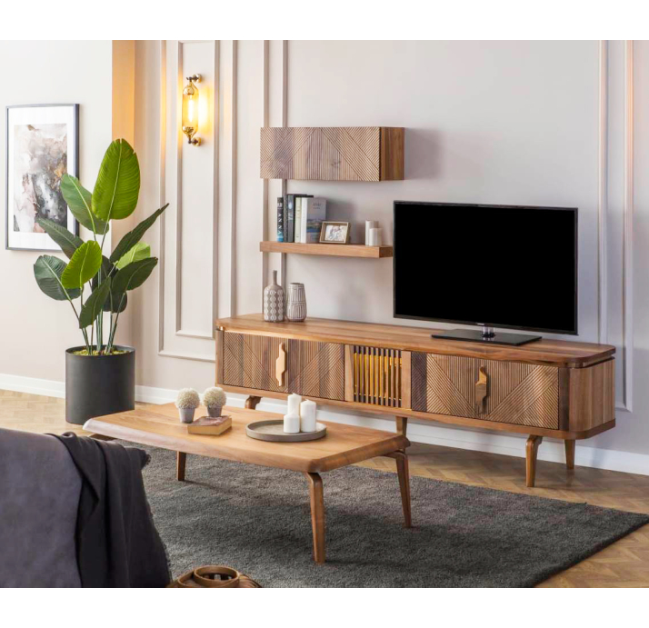 Шкаф настенный RONDA BOX WALNUT WALNUT 80X25X25 СМ. (NRM00027)