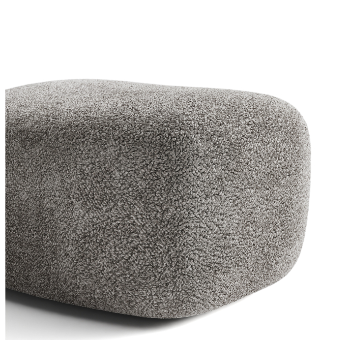 Пуф OASIS OASIS 58X45X37 см. VIVA SILVER (ROM02180)