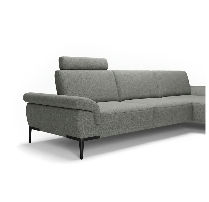 Диван WAVE B98-300-165L/55/CAMINO CARBON/BULTEX/01BL BLACK/E