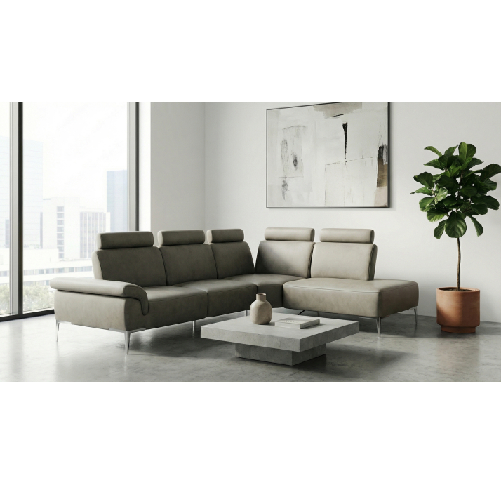 Диван WAVE B100-290-240T/58/KENIA SMOKE/BULTEX/01BL/E,E,E,E