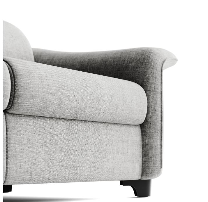 Диван GALAXIO B100-220-100B/55/WEMBLEY GRAPHITE/FORMATEX/CHOCOLAT/SiPu/