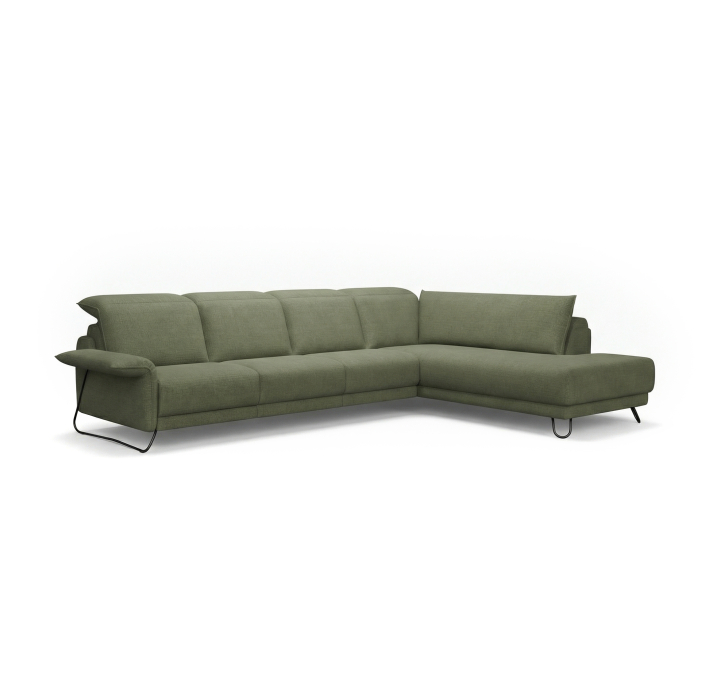 Диван VITIS B103-320-222S/54/CAMINO OLIVE/VISCOTEX/В цвет ткани/01BL BLACK/E,V,E,E,E