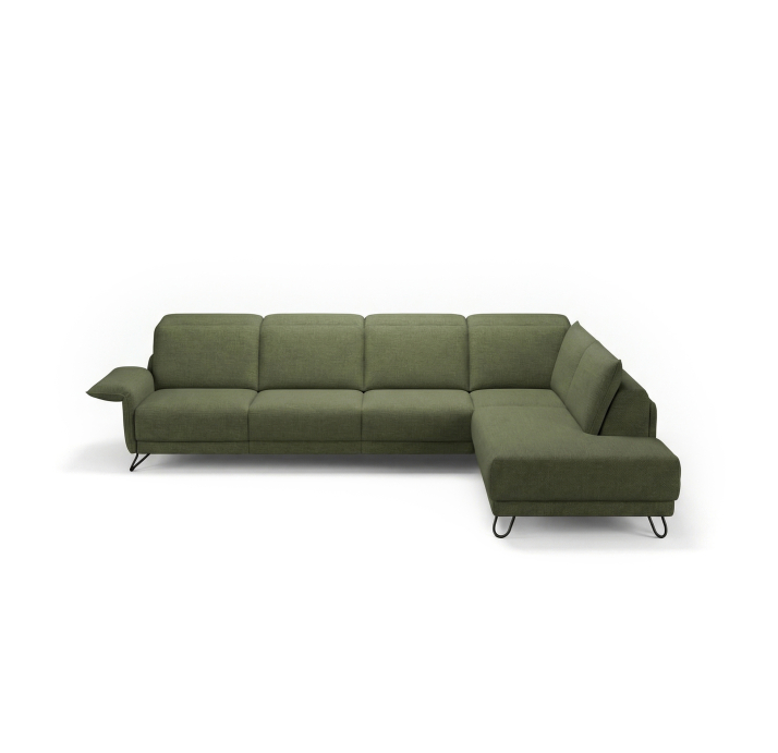 Диван VITIS B103-320-222S/54/CAMINO OLIVE/VISCOTEX/В цвет ткани/01BL BLACK/E,V,E,E,E