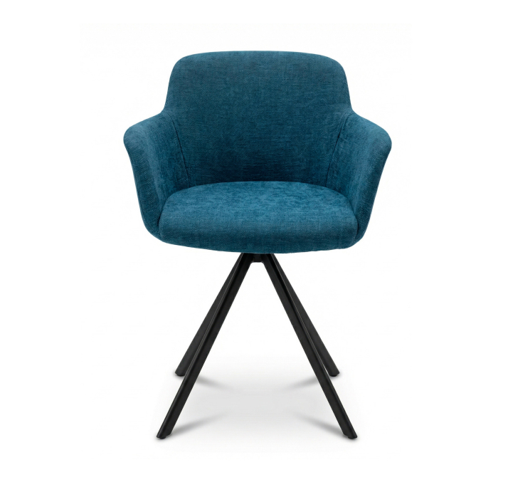 Стул интерьерный PAUL SWIVEL CHAIR Nano soft 0188 STAR ROTATING Черный (NRM00143)