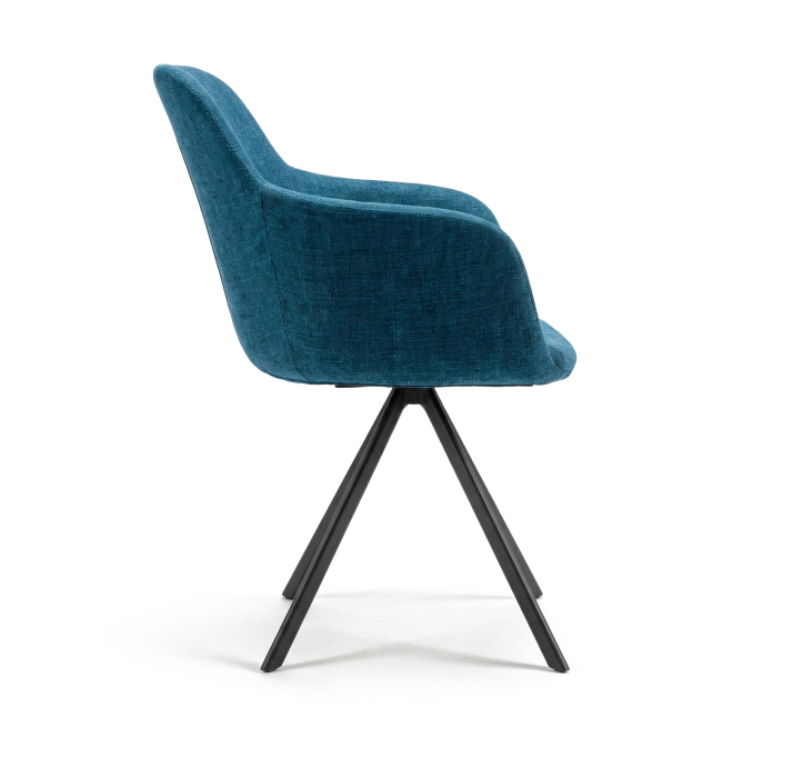 Стул интерьерный PAUL SWIVEL CHAIR Nano soft 0188 STAR ROTATING Черный (NRM00143)