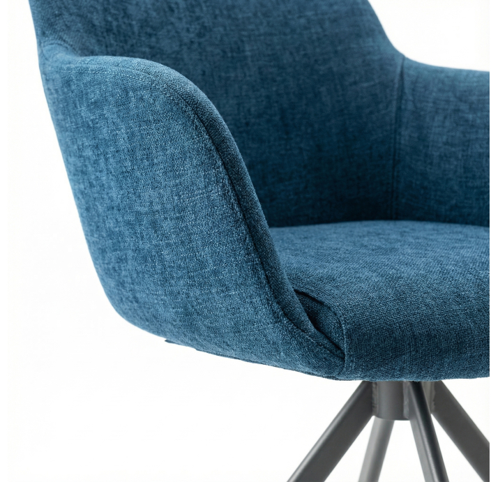 Стул интерьерный PAUL SWIVEL CHAIR Nano soft 0188 STAR ROTATING Черный (NRM00143)