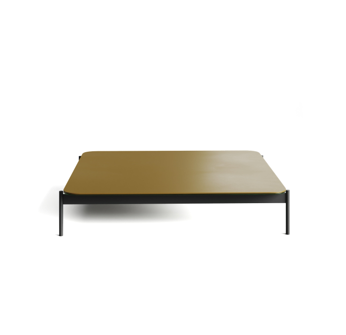 Стол журнальный SQUARE COFFEE TABLE BLACK ANTIQUE BRONZE  100X100X30 СМ. (NRM00225)