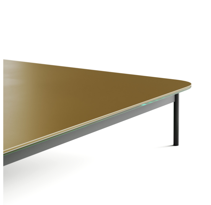Стол журнальный SQUARE COFFEE TABLE BLACK ANTIQUE BRONZE  100X100X30 СМ. (NRM00225)