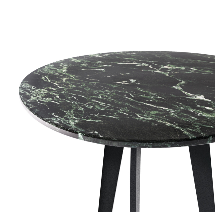 Стол приставной LINUS SIDE TABLE BLACK VERDE ALPI LUC. 51X60X55 СМ. (NRM00242)