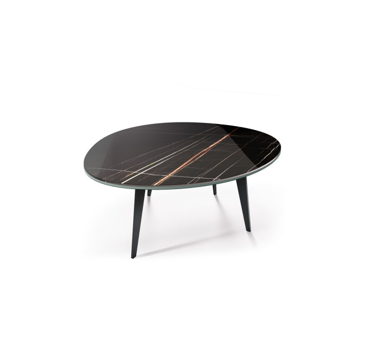 Стол журнальный KALLIOPE COFFEE TABLE BLACK THUNDER NIGHT 111X94X37 СМ. (NRM00239)