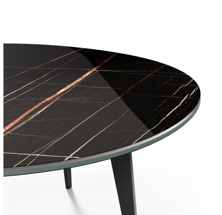 Стол журнальный KALLIOPE COFFEE TABLE BLACK THUNDER NIGHT 111X94X37 СМ. (NRM00239)