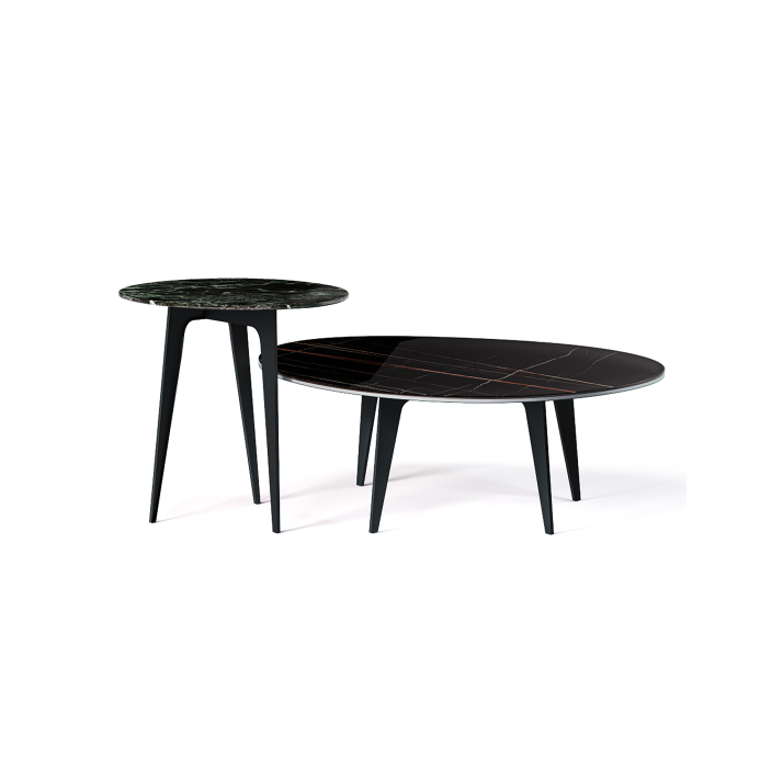 Стол журнальный KALLIOPE COFFEE TABLE BLACK THUNDER NIGHT 111X94X37 СМ. (NRM00239)