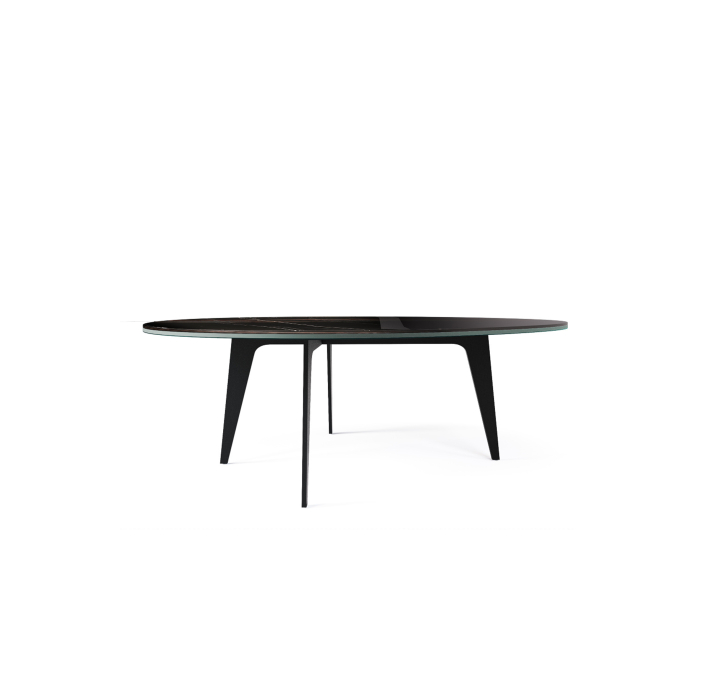 Стол журнальный KALLIOPE COFFEE TABLE BLACK THUNDER NIGHT 111X94X37 СМ. (NRM00239)